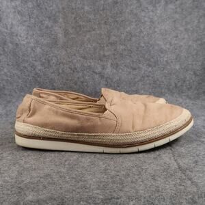 Kensie Shoes Womens 8.5 Loafer Slip On Flat Sneaker Casual Brown Deann Comfort